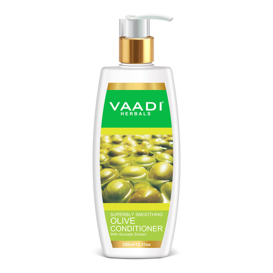 Multi Vitamin Organic  Rich Olive Conditioner with Avocado Extract - Makes Hair Lustrous - Adds Bounce to Hair (350 ml/ 12 fl oz)