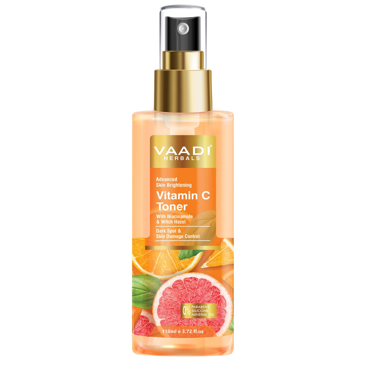 Organic Vitamin C Toner With Niacinamide & Witch Hazel Dark Spot & Skin Damage Control ( 110ml / 4 fl oz)