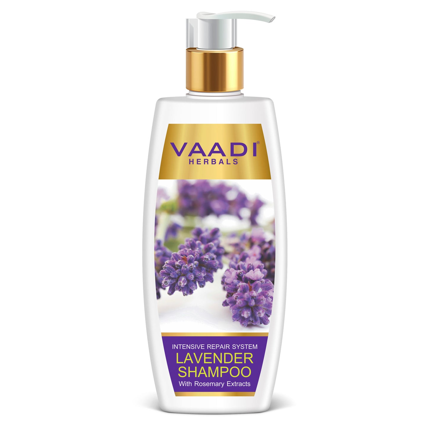 Intensive Repair Organic Lavender Shampoo with Rosemary Extract- Improves Hair Growth - Ultra Nourishing (350 ml/ 12 fl oz)