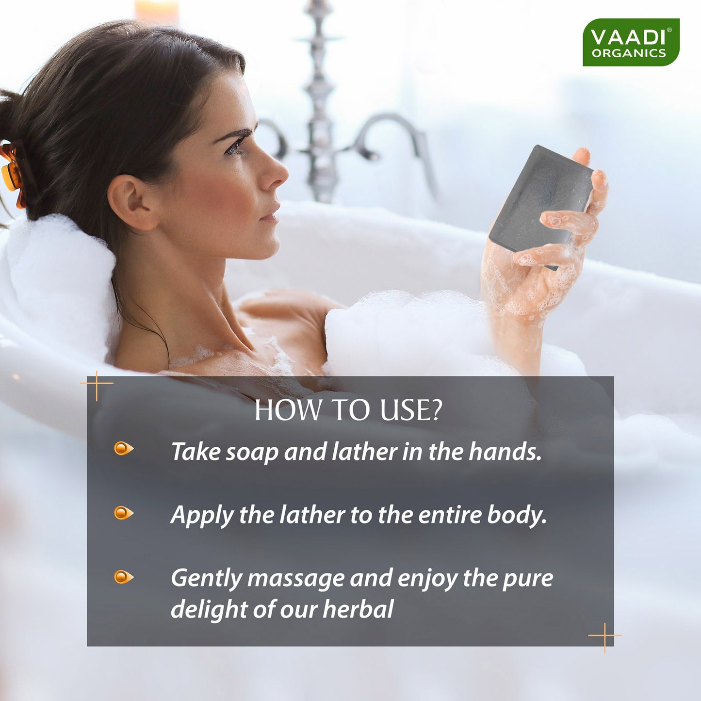 Activated Charcoal Soap - Detoxifies Skin - Brighten The Skin Tone (6 x 75 gms / 2.7 oz)