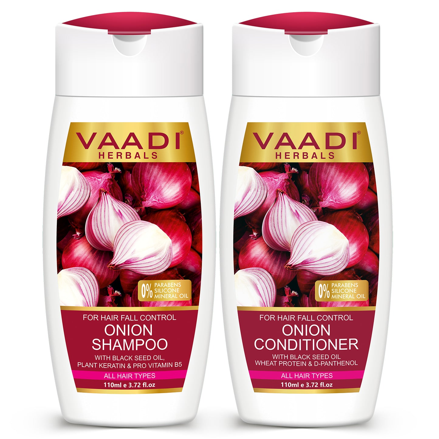 Hair-Fall Control Organic Onion Shampoo With Organic Onion Conditioner (2 x 110ml / 4 fl oz)