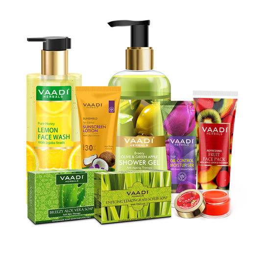 Organic Oily Skin Care Set - Get Oil-Free, Glowing Skin