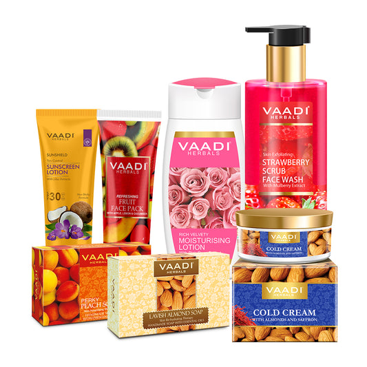 Organic Skin Moisturizing Set For Dry Skin - Get Visibly Smooth, Hydrated & Glowing skin