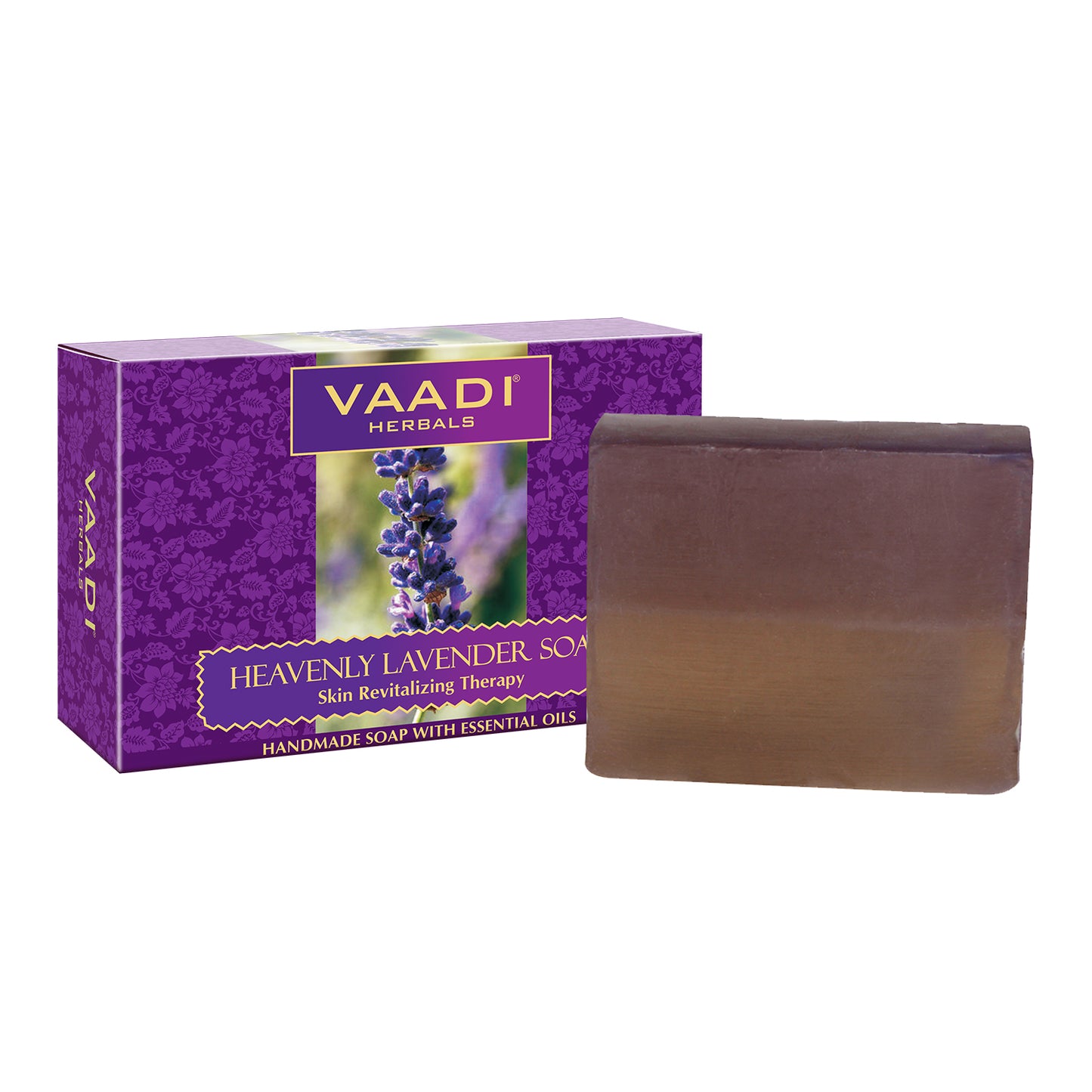 Heavenly Organic Lavender Soap with Rosemary - Revitalizes & Hydrates Skin ( 75 gms / 2.7 oz)