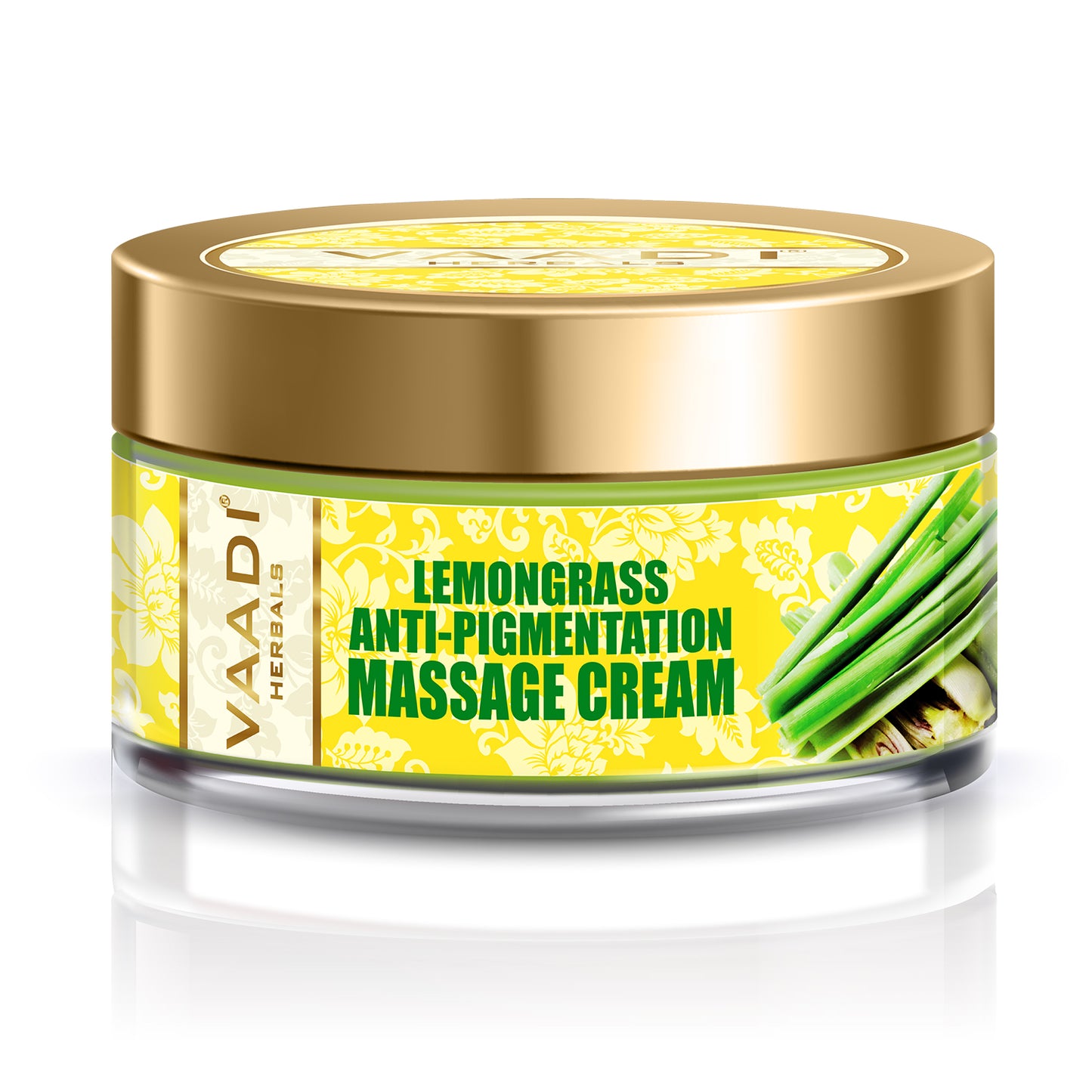 Anti Pigmentation Organic Lemongrass Massage Cream - Unclogs Pores - Makes Skin Smooth & Clear (50 gms / 2 oz)
