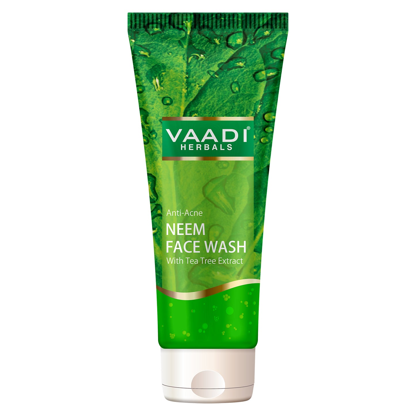 Anti Acne Organic Neem Face Wash with Tea Tree Extract - Controls Acne - Heals Skin (60 ml/2.1 fl oz)