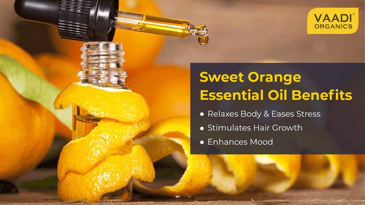 Organic Sweet Orange Essential Oil - Vitamin C Reduces Hairfall, Improves Skin Complexion, Enhances Mood, Loosens Tired Muscles - 100% Pure Therapeutic Grade (10 ml/ 0.33 oz)