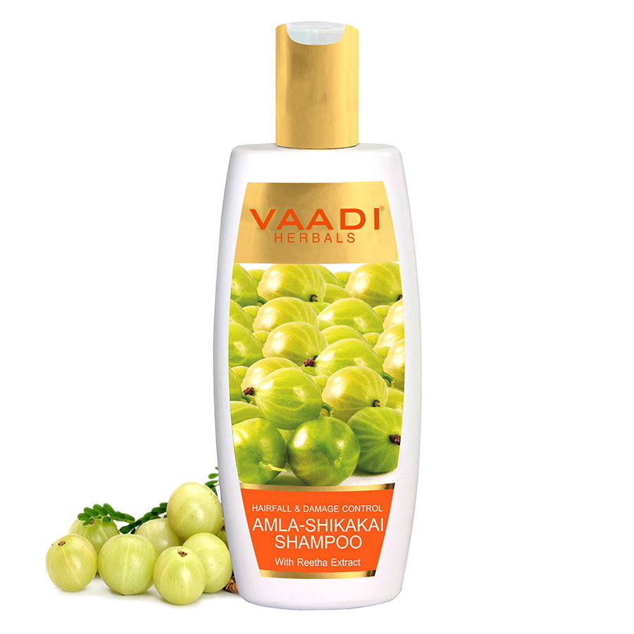 Hairfall & Damage Control Organic Shampoo (Indian Gooseberry Extract) - Promotes Hair Growth - Adds Shine to Hair (350 ml/12 fl oz)