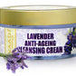 Anti Ageing Organic Lavender Cleansing Cream with Rosemary Extract - Boosts Cellular Renewal - Keeps Skin Firm (50 gms / 2 oz)