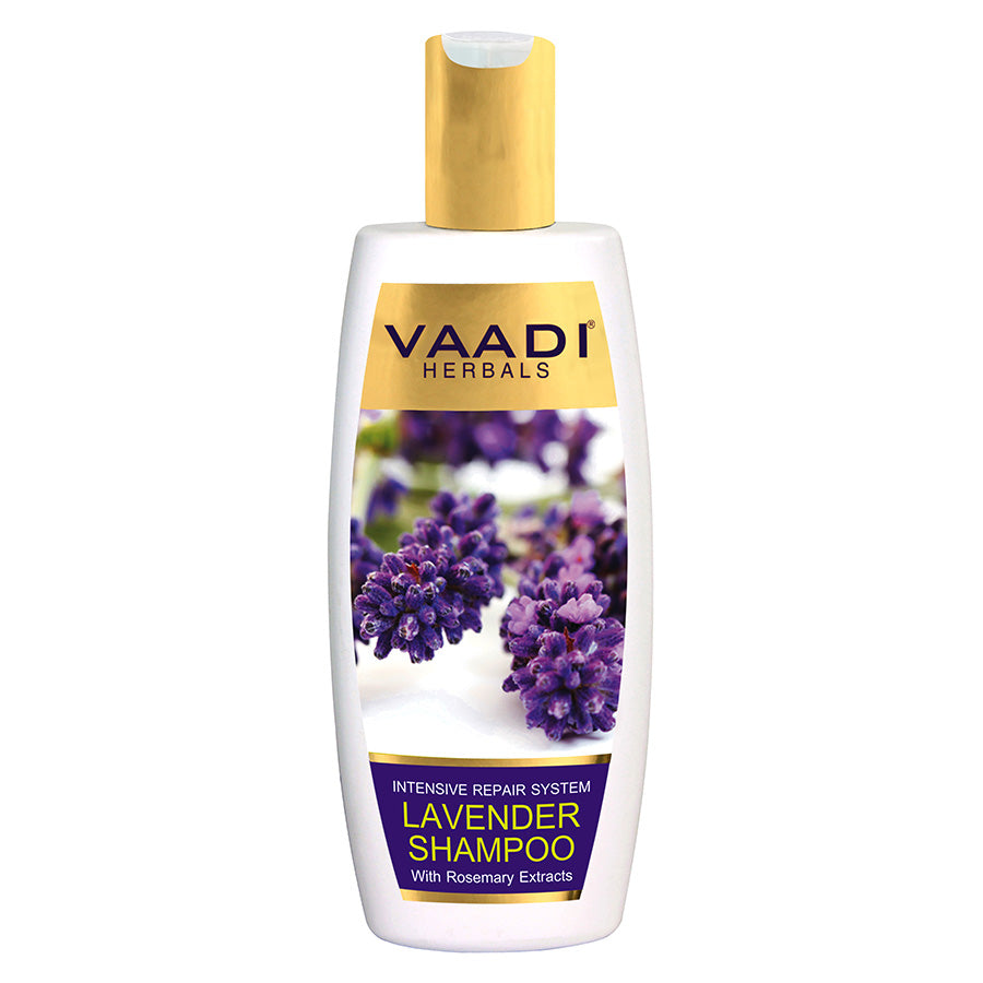 Intensive Repair Organic Lavender Shampoo with Rosemary Extract- Improves Hair Growth - Ultra Nourishing (350 ml/ 12 fl oz)