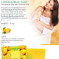 Refreshing Organic Lemon & Basil Soap - Tones & Brightens Skin - Detoxifies Skin Deep (12 x 75 gms / 2.7 oz)