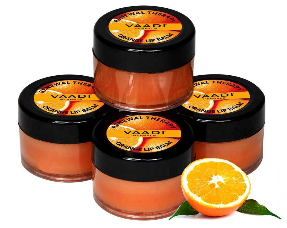 Skin Renewing Organic Orange and Shea Butter Lip Balm (4 x 6 gms/0.25 oz)