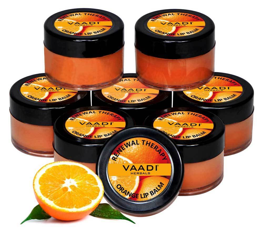 Skin Renewing Organic Orange and Shea Butter Lip Balm (8 x 6 gms/0.25 oz)