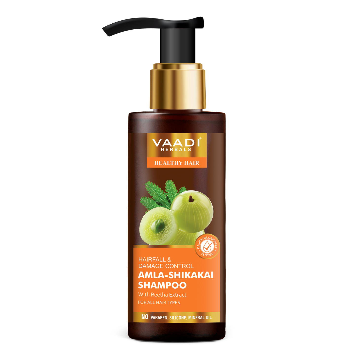 Hairfall & Damage Control Organic Shampoo (Indian Gooseberry Extract) - Promotes Hair Growth - Adds Shine to Hair (110 ml/4 fl oz)