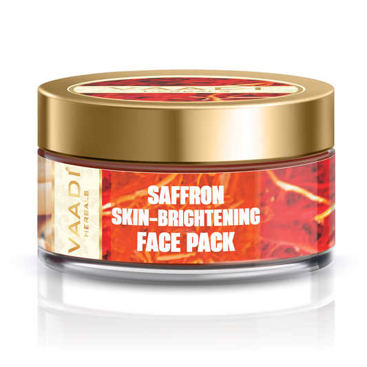 Saffron Skin Brightening Face Pack - Brightens Skin Tone - Reduces Marks and Pigmentation (70 gms/2.5 oz)