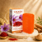 Organic Saffron Sandal Facial Bar with Orange Peel Extract - Lightens Marks- Makes Skin Flawless (25 gms/0.9 oz)