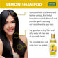 Dandruff Defense Organic Lemon Shampoo (350 ml) with free Organic Saffron Facial Bar (25 gms)