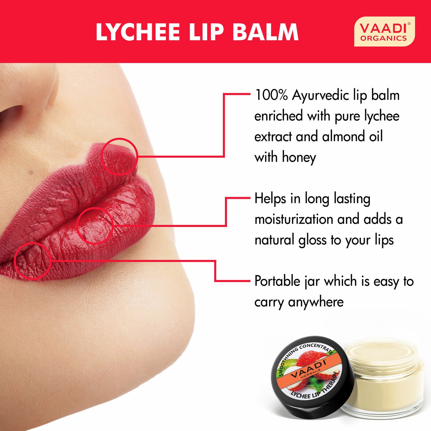 Intensive Lip Repair Therapy - Organic Lychee Lip Balm (8 x 6 gms / 0.25 oz)