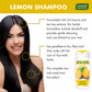 Dandruff Defense Organic Lemon Shampoo with Tea Tree Extract - Disinfects Scalp - Prevents Hairfall (3 x 110 ml/ 4 fl oz)