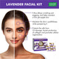 Anti Aging Organic Lavender Facial Kit with Rosemary Extract - Lightens Marks & Spots ( 270 gms/9.6 oz)