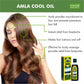 Organic Brahmi Amla Cool Oil - Strengthens and Nourishes Hair - Relieves Stress - Promotes Sound Sleep (100ml/3.5 fl oz)