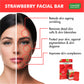 Organic Strawberry Facial Bar with Grapeseed Extract - Anti Ageing - Reduces Pigmentation (4 x 25 gms/0.9 oz)