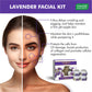 Anti Aging Organic Lavender Facial Kit with Rosemary Extract - Lightens Marks & Spots ( 70 gms/2.5 oz)