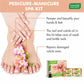 Organic Pedicure Manicure Spa Kit with Grapeseed Extract & Fenugreek - Deep Moisturises Skin - Repairs Damaged Skin - Removes Dead Skin (640 gms / 22.6 fl oz)