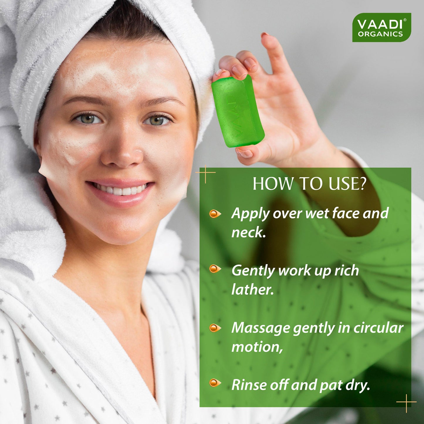 Organic Aloe Vera Facial Bar with Tea Tree and Honey - Reduces Acne - Keeps Skin Infection Free (25 gms/0.9 oz)