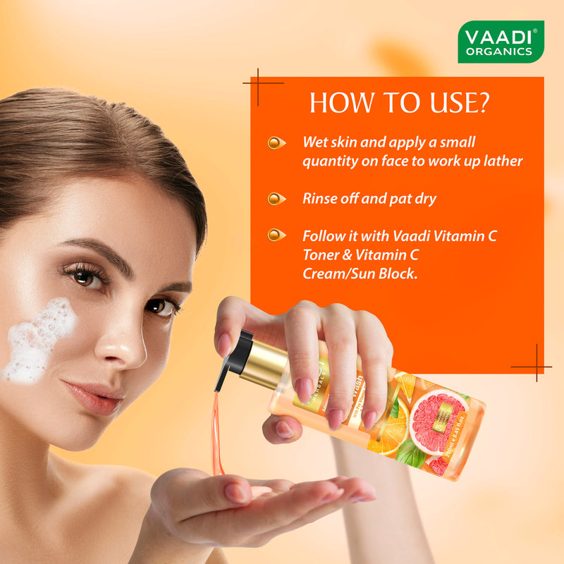 Advanced Brightening Vitamin C Face Wash With Pro Vitamin B5 & Turmeric (250 ml / 8.2 fl oz)