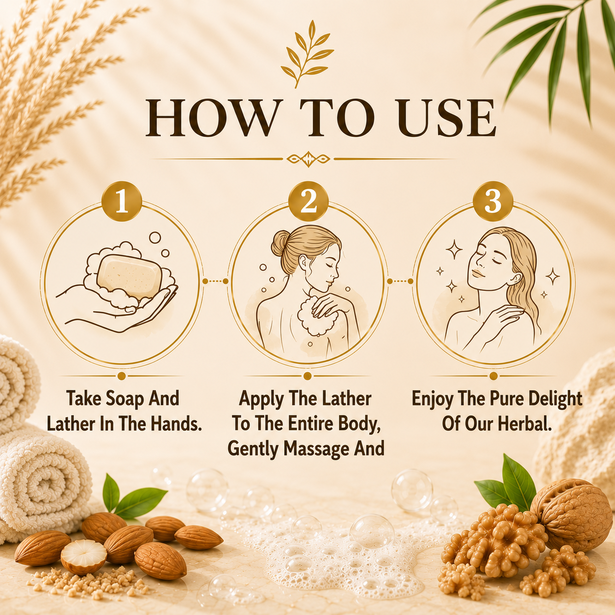 Organic Elbow Foot Knee Scrub Soap with Almond & Walnut - Removes Dead Skin - Makes Skin Soft (75 gms / 2.7 oz)