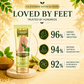 Organic Foot Scrub with Fenugreek & Lemongrass Oil - Therapeutic Exfoliates - Rejuvenates Damaged Skin - Softens Skin (110 gms / 4 oz) (Buy 1 Get 1 Free)