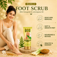 Organic Foot Scrub with Fenugreek & Lemongrass Oil - Therapeutic Exfoliates - Rejuvenates Damaged Skin - Softens Skin (110 gms / 4 oz) (Buy 1 Get 1 Free)