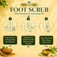 Organic Foot Scrub with Fenugreek & Lemongrass Oil - Therapeutic Exfoliates - Rejuvenates Damaged Skin - Softens Skin (110 gms / 4 oz) (Buy 1 Get 1 Free)