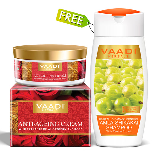 Anti Ageing Cream (150 gms / 5.3 oz) with free Hairfall & Damage Control Shampoo (110 ml/4 fl oz)