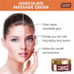 Deep Moisturising Organic Chocolate Massage Cream with Strawberry Extract - Softens Skin - Makes Skin Radiant (50 gms / 2 oz)