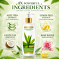 Organic Aloe Vera Deep Pore Cleansing Milk with Lemon Extract - Cleanses & Softens Skin - Locks In Moisture All Day (350 ml/ 12 fl oz)