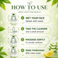 Organic Aloe Vera Deep Pore Cleansing Milk with Lemon Extract - Cleanses & Softens Skin - Locks In Moisture All Day (350 ml/ 12 fl oz)