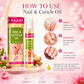 Organic Nail & Cuticle Oil with Jojoba Oil - Heals Redness & Pain - Strengthens Thin & Brittle Nails (3 x 10 ml/ 0.4 fl oz)