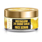 Organic 24 Carat Gold Scrub with Sandalwood & Turmeric - Clears Oil & Impurities - Makes Skin Luminous (50 gms / 2oz)