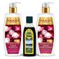 Organic Anti Hair Fall Complete Pack -  Onion Shampoo (350 ml), Onion Conditioner (350 ml) & Amla Hair Oil (200 ml)