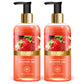 Blushing Organic Strawberry Shower Gel - Skin Firming Therapy - Enhances Collagen (2 x 300 ml / 10.2 fl oz)