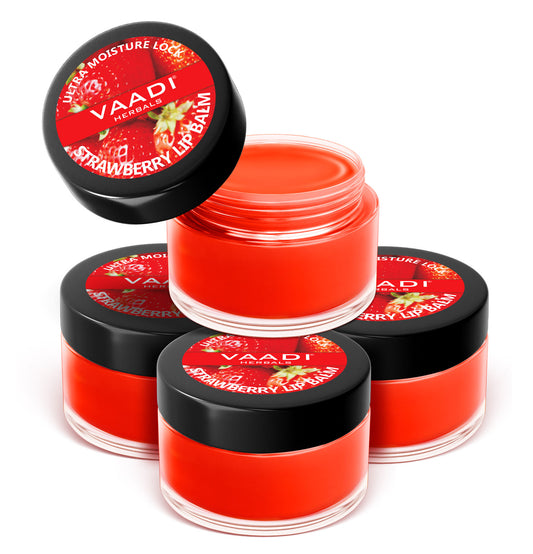 Nourishing Organic Strawberry and Honey Lip Balm (4 x 06 gms/0.25 oz)