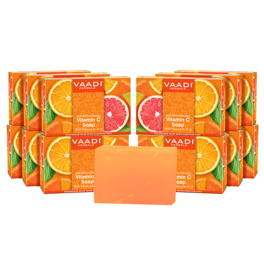 Organic Vitamin C Soap with Hyaluronic Acid (12 x 75 gms / 2.7 oz)