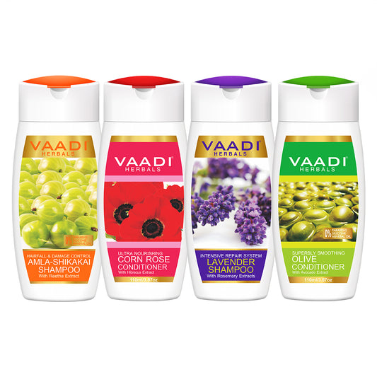 Organic Hair Care Set - Reduce Hairfall, Promotes Hair Growth - Adds Shine to Hair
