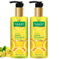 Skin Hydrating Organic Lemon Face Wash with Jojoba Beads - Removes Excess Oil - Prevents Acne ( 2 x 250 ml/8.45 fl oz)