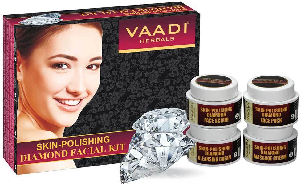 Skin Polishing Organic Diamond Facial Kit - Removes Dead Skin - Makes Skin Luminous (70 gms/ 2.5 oz)