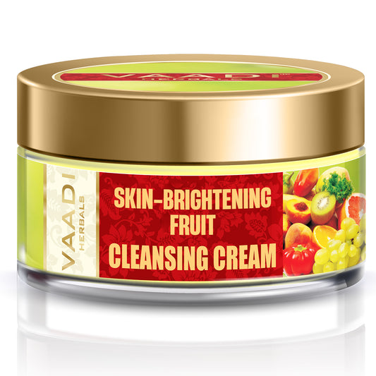 Skin Lightening Organic Fruit Cleansing Cream with Orange Extract & Turmeric - Removes Sun Tan - Lightens Complexion ( 50 gms /2oz)
