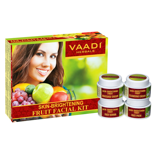 Skin Lightening Organic Fruit Facial Kit - For Deep Nourishment - Reducing Marks (70 gms / 2.5 oz)