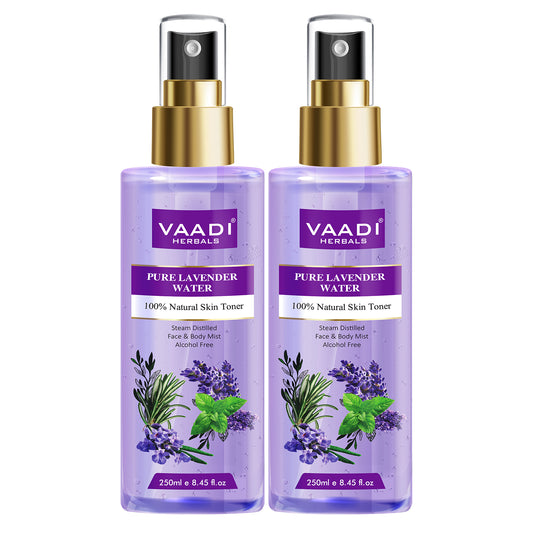 Lavender Water -100% Natural & Pure Skin Toner (2 x 250 ml / 8.5 fl oz )